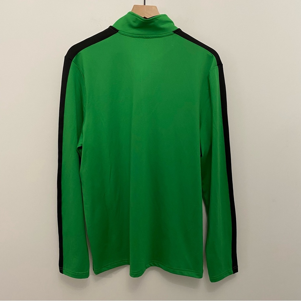 Antigua Mens Medium Philadelphia Eagles 1/4 Zip Light Pullover Kelly Green New - Picture 10 of 10
